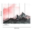 non-woven tapet Designwalls grå og hvid non-woven tapet Mountain Paint natur 