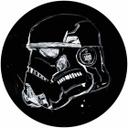 Selbstklebende Vlies Fototapete - Star Wars Ink Stormtrooper - 125 x 125 cm