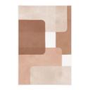 Póster de tela abstracción boho en beige-marrón - Costa