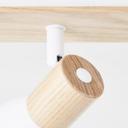 Spotbalken Emil, braun, 16,5 x 57,5 cm, Holz Lampe