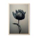 Cuadro de madera tulipán aterciopelado en negro - Paksoylu