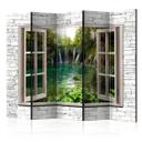 Screen room divider - Grøn skat, 3-delt