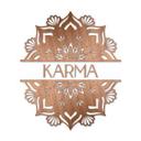 Holzdeko Mahagoni - Mandala Karma - 80x95 cm