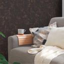 tapet med raffiamønster sort guld - non-woven tapet med metallic effekt - tekstureret tapet