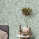 Non-woven tapet i junglelook i grøn