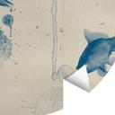 Fotomural peces azules - redondo - Papel pintado autoadhesivo/no tejido