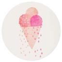 Vinilo decorativo Treechild - Tres bolas de helado en verano - Redondo