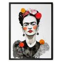 Póster Frida Kahlo retrato pop art - Jaszke