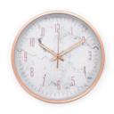 Wanduhr Kunststoff Rosé-Marmor-Optik Ø25 cm
