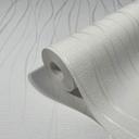 Tapet med bølgemønster, non-woven tapet Novamur Yvi hvid