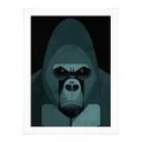 Plakat Gorilla - Braun