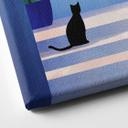 Tableau sur toile Rivers - Black Cat