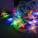 LED Lichterkette Sterne mehrfarbig