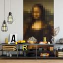 Papier peint photo Pixelart - da Vinci - Mona Lisa - 144x260 cm