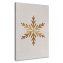 Lærredsprint - Orara Studio - Golden Snowflakes