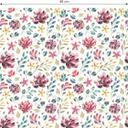 Tapet med mønster - akvarel farverig blomstereng
