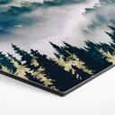 Hexagon Dibond Mysterieuze mist in het bos - SpaceFrog Designs