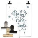 Póster Baby hace frío fuera