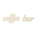 Decoración en madera - Letras 3D para la cocina - Barra de café - Madera de álamo