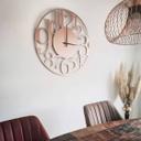 Horloge murale XXL en Alu-Dibond - Cuivrée - Moderne - Ø 70 cm