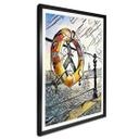 Póster Zamart - Kandinsky se encuentra con Hamburgo en el puerto