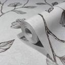 non-woven tapet grå bronze blomster til stue soveværelse køkken marburg tapet
