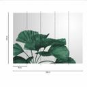 Tropical Leaves plantetapet i grågrøn - non-woven tapet Designwalls 2 - 2,55 x 3,5 m