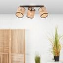 Spotbalken Toni, beige, 21 x 49 cm, Rattan Innenleuchte