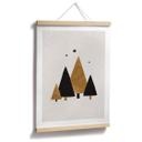 Póster de árboles de Navidad con estrellas - Póster de Navidad - Orara Studio