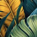 Fotomural de palmeras de colores - Jaszke