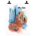 Póster Nueva York - Estatua de la Libertad - Love your City