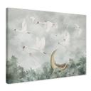Tableau sur toile Cygnes et souris en vol d'étoiles - Ms Tiff