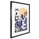 Póster Goed Blauw - Linograbado Grulla