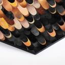 Hexagon Dibond Fredriksson - Copper Feathers