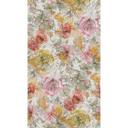 Non-woven tapet med farverigt blomstermønster i akvarel - blomstret fototapet - moderne