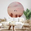Sticker mural Loose - Colibris amoureux - Rond