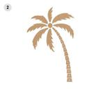 Decoración en madera XXL palmera tropical - MDF naturaleza