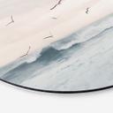 Tableau sur alu-Dibond rond Sisi & Seb - Ciel magique du soir à la mer