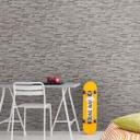 Papel pintado efecto piedra gris moderno 3D no tejido - papel pintado diseño piedra para cocina, salón