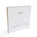 Billede af træ til at sætte op - Skyline London Outline - 15x15 cm