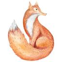 Sticker mural - Fier renard