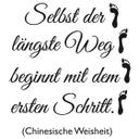 Stufen-Wandtattoo Selbst der längste Weg...