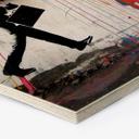 Hexagon - Wood Banksy - Coloured Rain