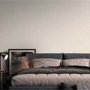 Papel pintado gráfico beige, blanco, plata - Papel pintado moderno en tejido-no tejido con motivo gráfico para dormitorio