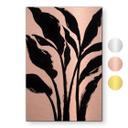 Geborsteld Alu-Dibond met goud-, zilver- & kopereffect - Botanische penseelkunst - Bruzual