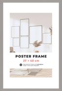 Plakatramme til plakater 27×40 cm - Træ - Sølv