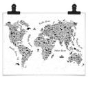 Póster mapamundi - La vuelta al mundo