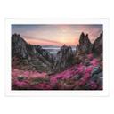 Póster Seo - Paisaje rocoso al atardecer