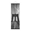 Póster de tela Perspectiva del puente de Brooklyn - Panorama