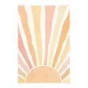 Tekstil plakat Boho-solstråler - Manovski